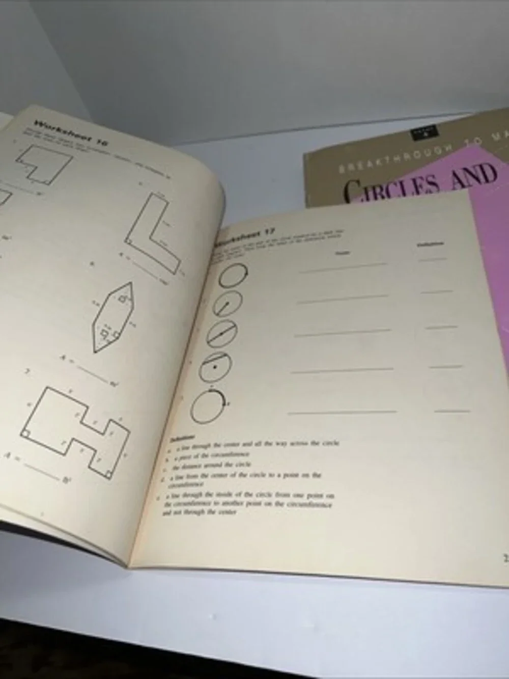 Breakthrough To Math Level 4 Set With Workbook (drawn On Back)